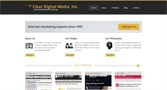 Desktop Screenshot of cleardigitalmedia.com