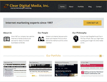Tablet Screenshot of cleardigitalmedia.com